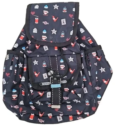 LeSportSac Artist in Residence Backpack - Black  multicolor medium size - Image 1 of 4