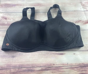 Lane Bryant Livi Active No Wire Sports Bra Size 46DDD Black - Picture 1 of 4