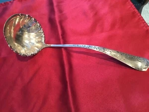 Nightingale by Gorham Sterling Silver Gravy Ladle Brite-Cut 12”~ Bird Design - Picture 1 of 12