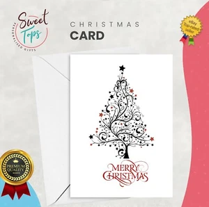 PERSONALISED A5 CHRISTMAS CARD | SON | DAUGHTER | MUM | DAD | NEPHEW | NIECE - Picture 1 of 1