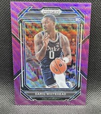 Dariq Whitehead Purple Wave Prizm Rookie RC 2023 Panini Prizm Draft Picks