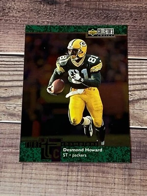 Green Bay Packers 1997 Collector's Choice #TC22 Desmond Howard Turf Champions - Image 1 of 2