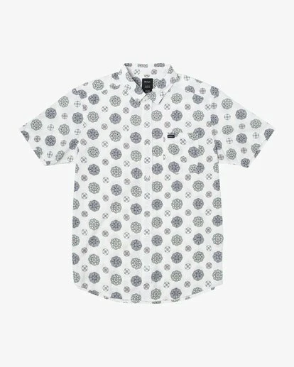 Camisa con botones RVCA para hombre S/S ENDLESS SEERSUCKER - NUEVA CON ETIQUETAS - mediana - nueva con etiquetas Foto 1 de 1