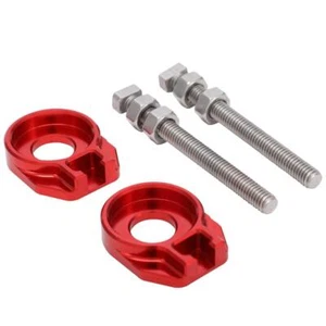 12mm Rear Axle Block For Honda CRF50F CRF70F CRF80F CRF100F XR50R Dirt Bike Red - Picture 1 of 10