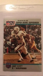 1990 NFL Pro-Set Football Card of Jake Scott of Dolphins.NEU. - Bild 1 von 3
