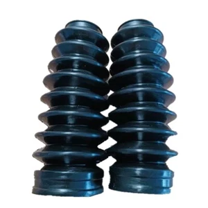 Pair Front Fork Gaiter Rubber 39mm fork Boots Cover  (185mm long)- Black - Picture 1 of 3