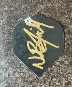 DARTS: NATHAN ASPINALL 'THE ASP' SIGNED DART FLIGHT+COA **PROOF** - Picture 1 of 2