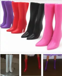 Puppenstiefel - Puppenschuhe - rosa rot lila weiß schwarz - Bild 1 von 11