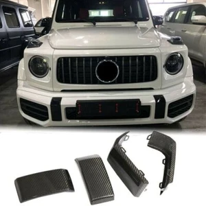 Carbon Fiber Front Rear Bumper Cover Trim For Mercedes Benz G Class G63 AMG 19+ - Foto 1 di 8