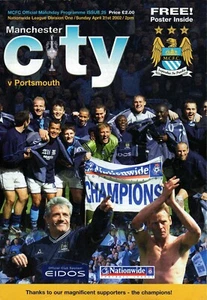 1111-MANCHESTER CITY v PORTSMOUTH-2002-CITY DIV 1 CHAMPIONS - Picture 1 of 1