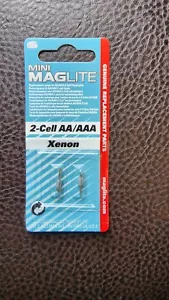 Maglite Replacement Lamp for AA/AAA Mini Flashlight 2 Pack 038739107035 LM2A001L - Picture 1 of 2
