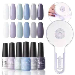 Gel Nail Kit with UV/LED Light – Long Lasting Soak Off Polish – Free Shipping - Picture 1 of 5