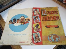 album RAZZE UMANE ED. LAMPO anni 50 da recupero con 130 figurine