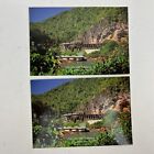 Vtg. 2 The Death Railway in The WW II Kanchanaburi Thailand Postcards  Unposted 