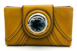 MIMCO MOD BUTTON LEATHER WALLET IN HONEY TAN BNWT RRP$169 - Picture 1 of 7