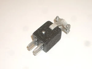 VINTAGE CINCH JONES P-304-CCT-W POWER PLUG 4 PIN METAL HOOD - Picture 1 of 3