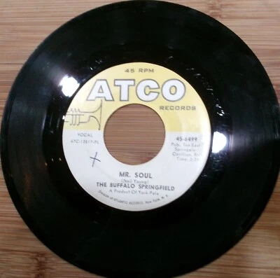 THE BUFFALO SPRINGFIELD Atco 45RPM -Bluebird/Mr. Soul 45-6499 - Image 1 of 2