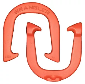 Wrangler Pro Professional Pitching Horseshoes- Red, One Pair, Made in USA - Picture 1 of 3