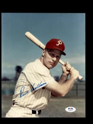 Richie Ashburn PSA DNA Coa Signed  8x10 Photo Autograph Phillies - Image 1 of 3