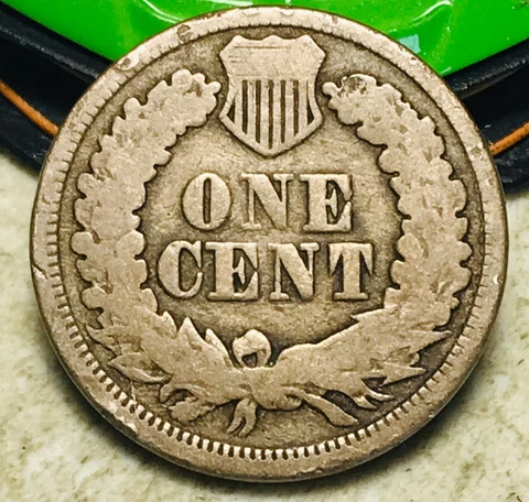 1863 Indian Head Cent Penny CN 1C Civil War Date Ungraded US Coin CC17922 Cover
