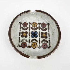 Vintage Otagiri Original Aschenbecher wunderschön 70er Jahre Blumen Design Mod handbemalt - Bild 1 von 5