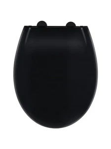 WENKO - WC-Sitz Mod. Kos - schwarz, recyclebarer Thermoplast, Absenkautomatik - Bild 1 von 6
