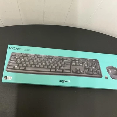 Logitech MK270 Full-size Wireless 2.4G Membrane Keyboard Mouse Bundle PC/MAC NEW - Image 1 of 4