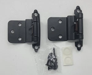 DecoBasics 3/8" Einbau Schrankscharniere matt schwarz 23 Sets (46 Scharniere) - Bild 1 von 1