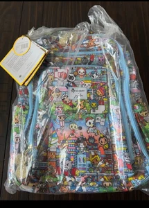 JuJuBe x Tokidoki Team Toki Be Right Back Backpack Multicolor Print NWT - Picture 1 of 7