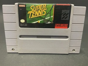 Super Tennis (Super Nintendo Entertainment System SNES, 1991) Authentic - Picture 1 of 4