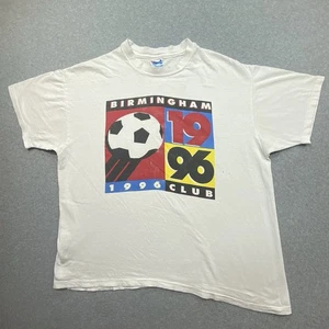 Vintage 1996 Birmingham Club Soccer Mens Sz XL Distressed Single Stitch USA Made - Picture 1 of 7