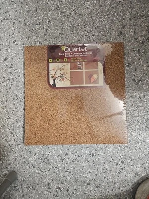 Quartet Cork Tiles Cork Board 12 x 12 Corkboard Wall Bulletin Boards Natu - Image 1 of 2