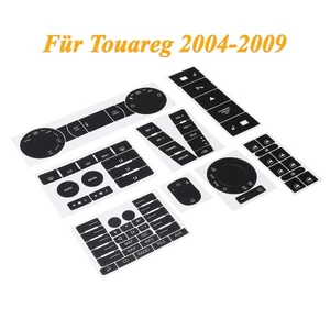 Für Touareg 2004-2009 Klima Schalter Aufklebern Tasten abgenutzte Knöpfe schwarz - Bild 1 von 16