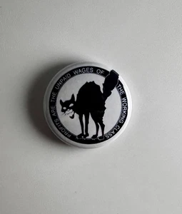 Sabo Cat Tabby IWW 1" Button S048B Badge Pin - Picture 1 of 2