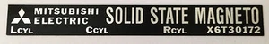 KAWASAKI H1D 500 H2 750 H2A 750 SOLID STATE MAGNETO CDI CAUTION WARNING DECAL - Picture 1 of 1