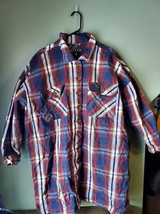 VTG Taxi Women's Sz 3x Plaid Flannel Shacket Pockets 90s Y2K Multicolor Jacket - Bild 1 von 12