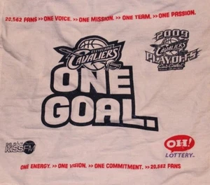 NBA CLEVELAND CAVS BASKETBALL 09 PLAYOFF RALLY TOWEL ARENA PROMO LOTTERY VARIANT - Picture 1 of 9