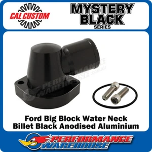 Ford Big Block Black Anodised Aluminium 90° Water Neck T/Stat Housing 429 460 - Picture 1 of 3