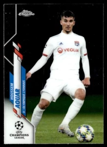 2019 Topps Chrome UEFA Champions League Houssem Aouar Olympique Lyonnais #52 - Picture 1 of 2