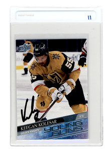2020/21 20/21 UD Series 2 #477 Keegan Kolesar Signed Auto RC Vegas