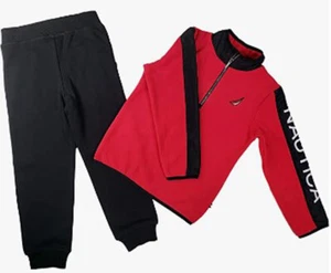 Nautica Boy's 2-Piece Sweater/Pant Set Red/Black - Picture 1 of 1