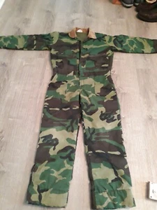 Vintage Childrens Liberty Camouflage Camo Insulated Coveralls. Made In The USA - Picture 1 of 6