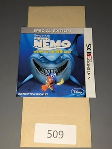 Finding Nemo: Escape to the Big Blue (Nintendo 3DS, 2012) **SOLO MANUAL** - Imagen 1 de 1