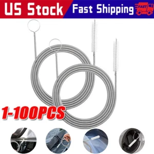 150CM Flexible Car Drain Dredge Sunroof Cleaning Scrub Brush Tool Accessories - Foto 1 di 14