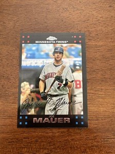 2007 Topps Chrome Joe Mauer #120 Minnesota Twins