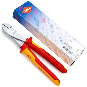 Knipex 250mm High Leverage Diagonal Side Cutters 1000V Insulated 7406250 - Picture 1 of 7