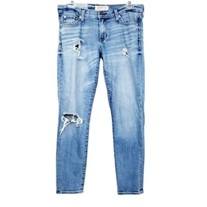 Textile Elizabeth and James Ankle Jeans Ozzy Destroyed Distressed Sz 29 Med Wash - Picture 1 of 11