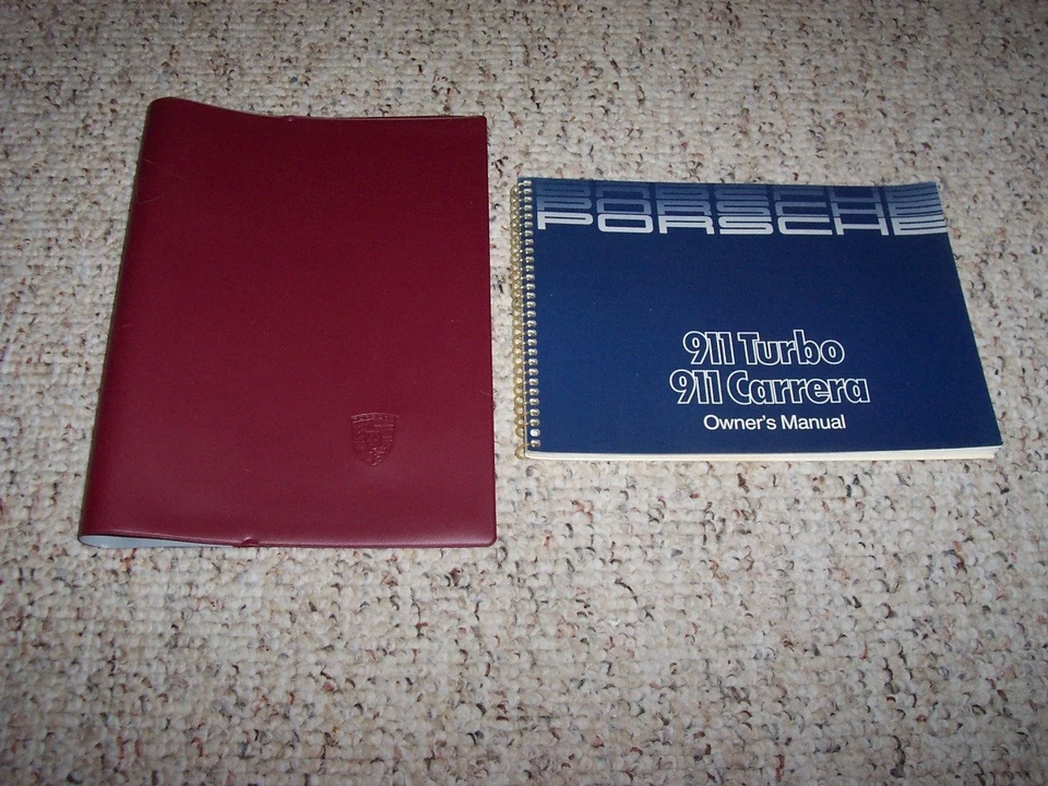 Porsche 911 Turbo Carrera 1986 dueño manual de usuario convertible 930 Foto 1 de 1