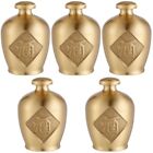  5 Count Brass Jug Wine Bottle Retro Vintage Cups Pot-shape Decors