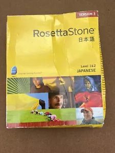 Rosetta Stone CD's Japanese language-learning software level 1 & 2, No Headset - Picture 1 of 8